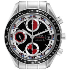 Omega Speedmaster schwarz rot Casino Zifferblatt Stahl Herrenuhr 3210.52.00 Karte