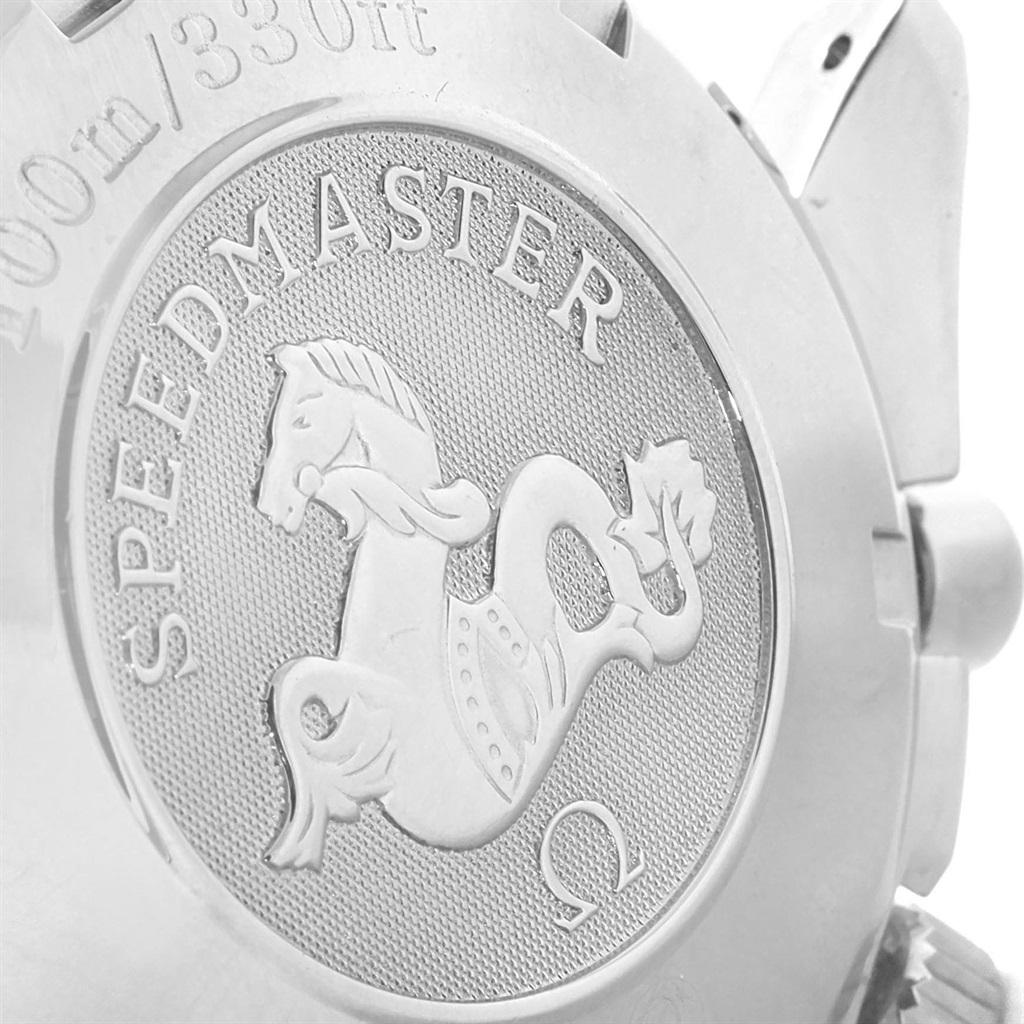 Men's Omega Speedmaster Black White Red Casino Dial Men’s Watch 3210.52.00 For Sale