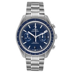 Omega Speedmaster Quadrante Blu Titanio Orologio 311.90.44.51.03.001 Scheda Box