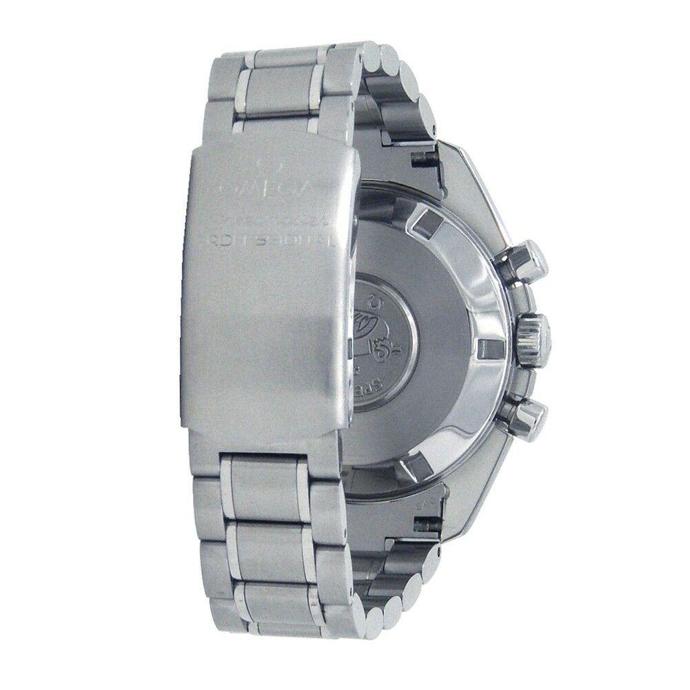 Omega Speedmaster Broad Arrow Stainless Steel Automatic Chronograph Watch 359450 In Excellent Condition For Sale In New York, NY