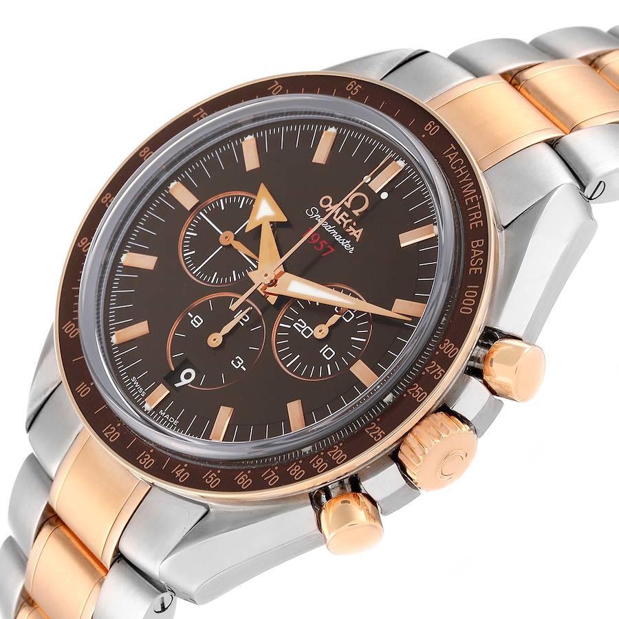 Omega Speedmaster Broad Arrow Stahl Rose Gold Uhr 321.90.42.50.13.001 Box-Karte Herren