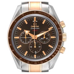 Omega Speedmaster Broad Arrow Steel Rose Gold Watch 321.90.42.50.13.001 Unworn
