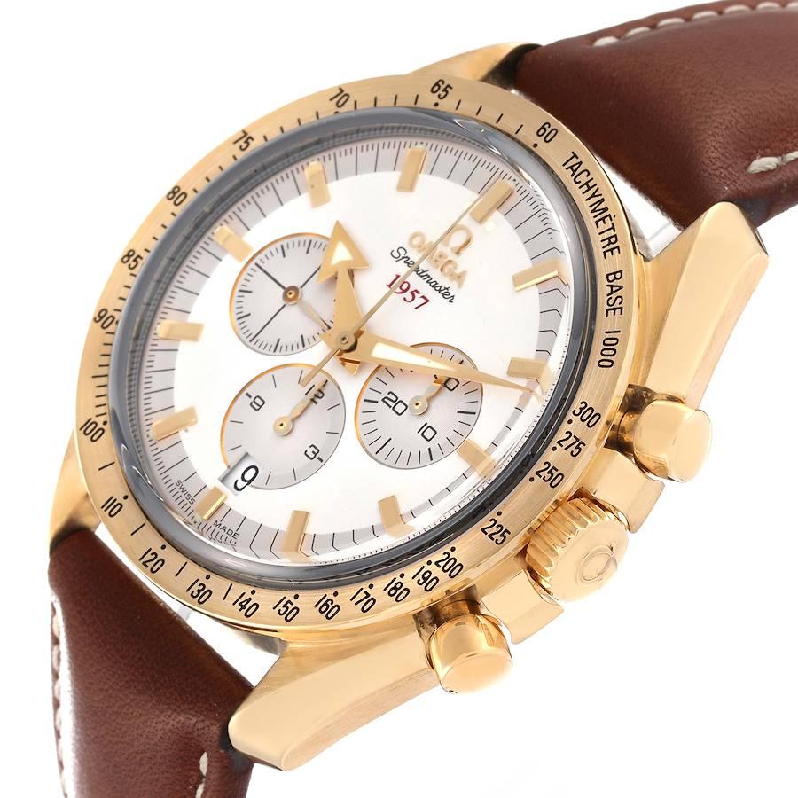 Omega Speedmaster Broad Arrow Gelbgold Uhr 321.53.42.50.02.001 Box-Karte Herren im Angebot