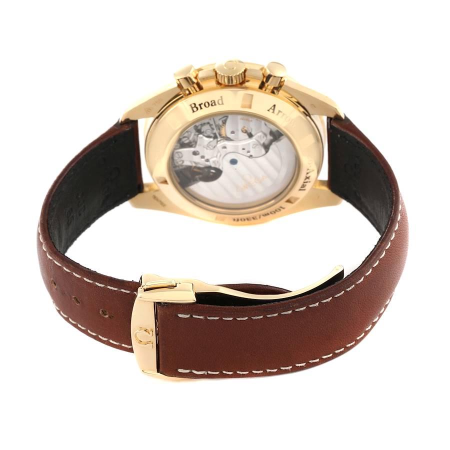 Omega Speedmaster Broad Arrow Gelbgold Uhr 321.53.42.50.02.001 Box-Karte im Angebot 2