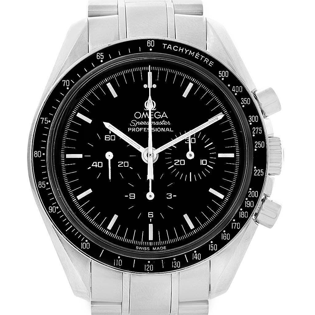 Omega Speedmaster Chronograph Black Dial Men’s MoonWatch 3570.50.00 For Sale