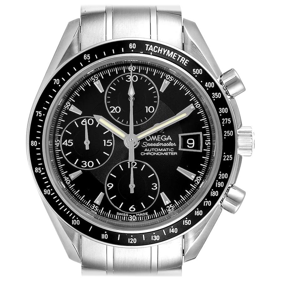 Omega Speedmaster Chronograph Black Dial Men's Watch 3210.50.00 Card