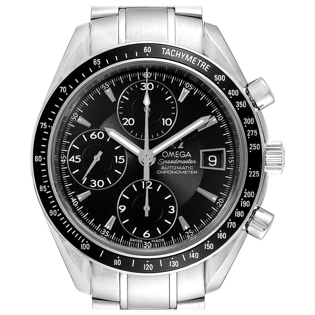 Omega Speedmaster Chronograph Black Dial Men's Watch 3210.50.00 Cards