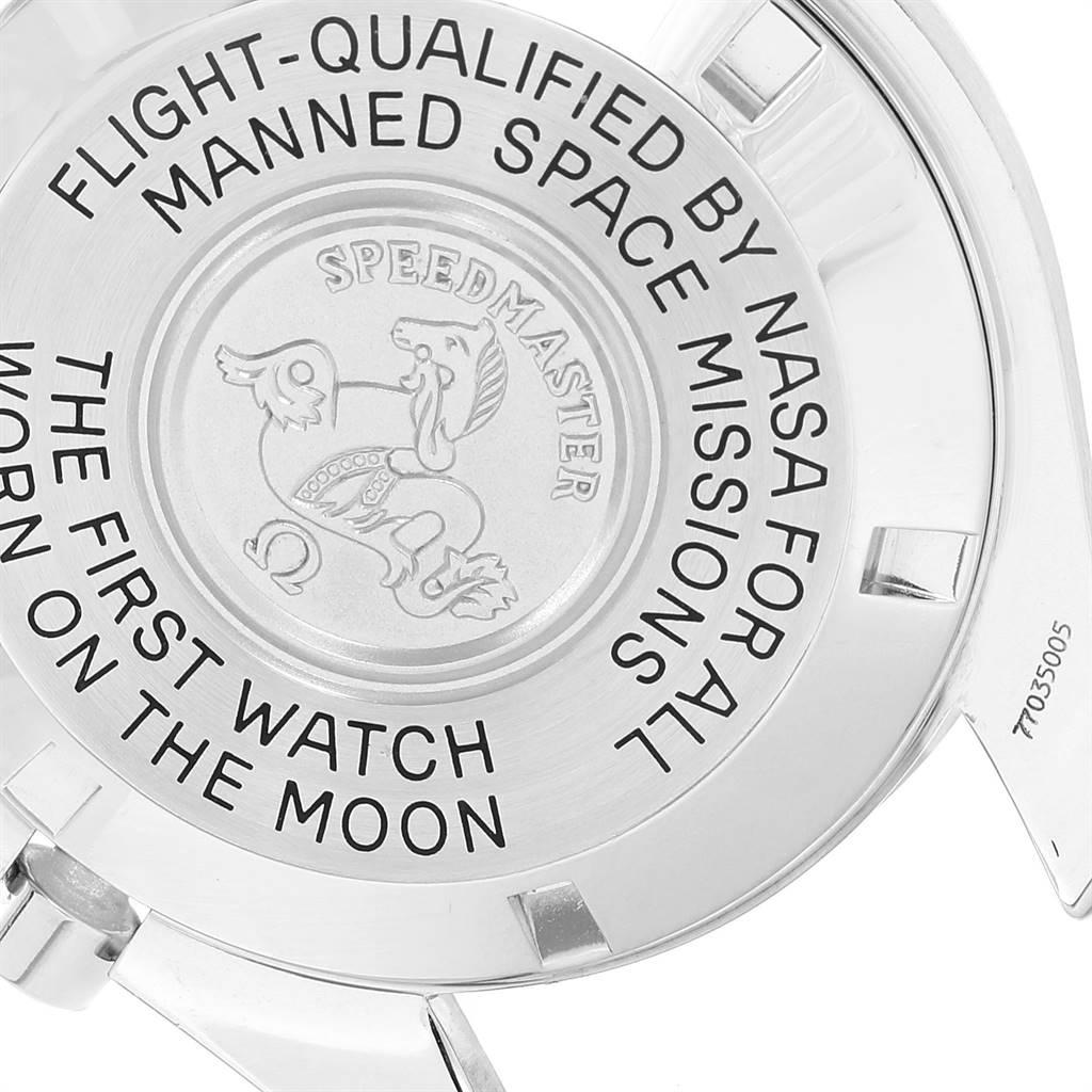Omega Speedmaster Chronograph Mechanical Steel Moon Watch 3570.50.00 For Sale 2