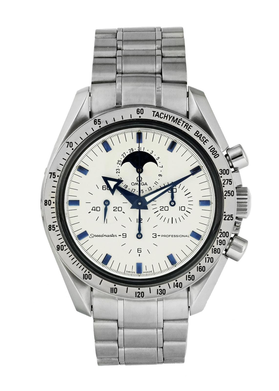 Omega Speedmaster Chronograph Moon Phase Men's Watch 3575.20.00 In Excellent Condition In New York, NY
