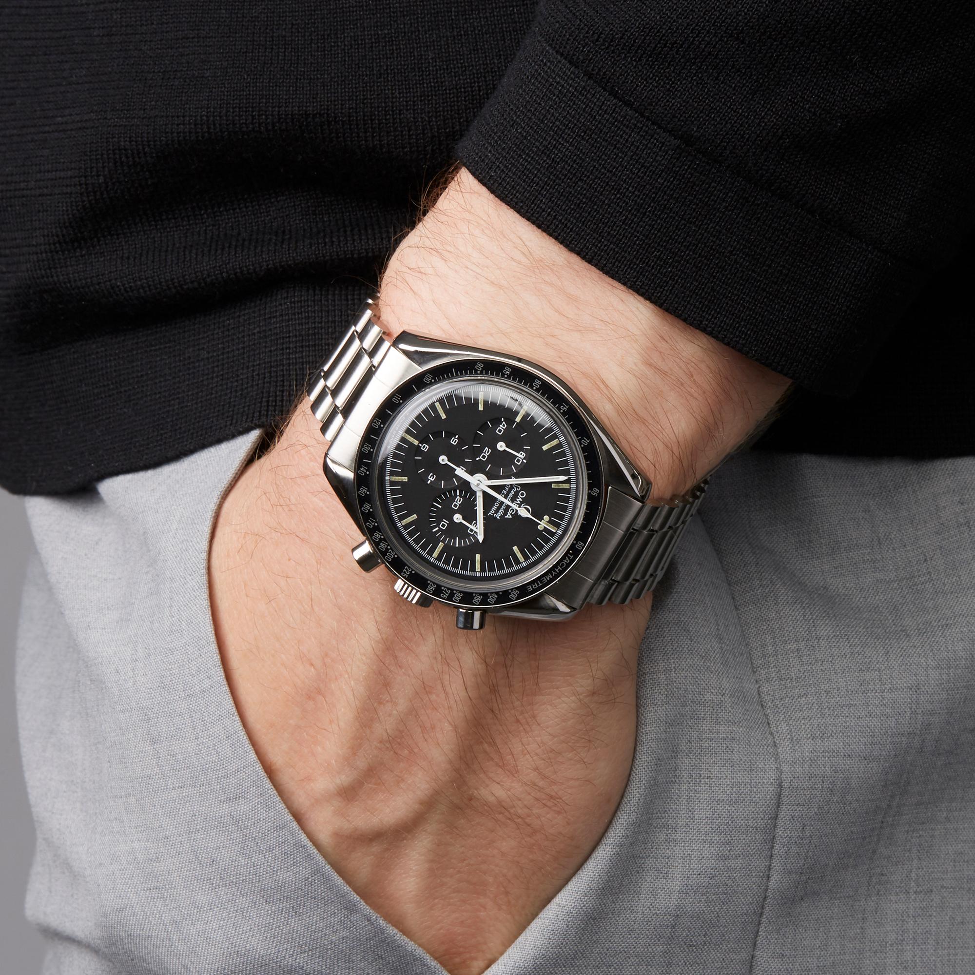 Men's Omega Speedmaster Chronograph Stainless Steel 14502276ST Wristwatch