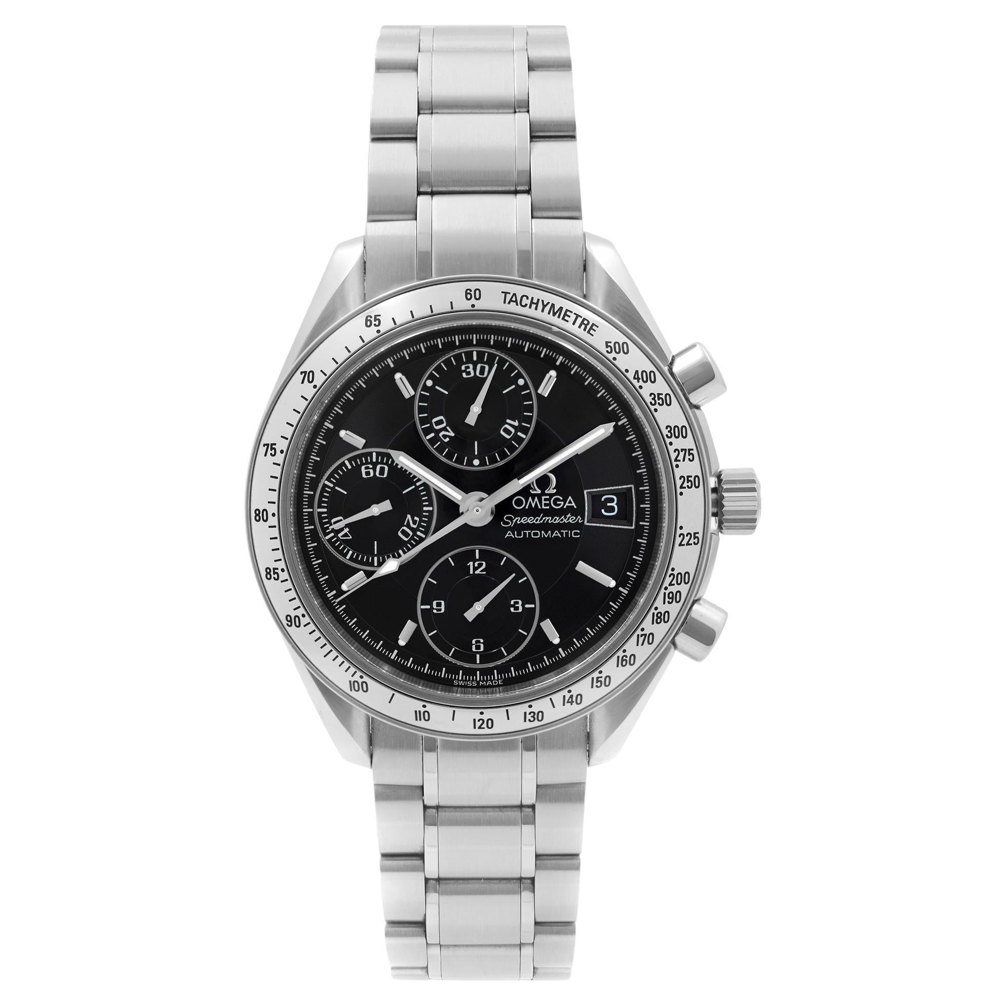 Omega Speedmaster Chronograph Steel Black Dial Automatic Mens Watch 3513.50.00