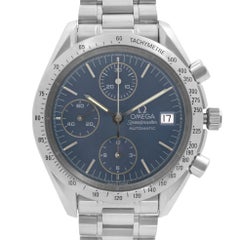 Omega Speedmaster Chronograph Steel Blue Dial Automatic Men's Watch 3511.80.00