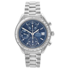 Omega Speedmaster Chronograph Steel Blue Dial Men's Automatic Watch 3511.80.00
