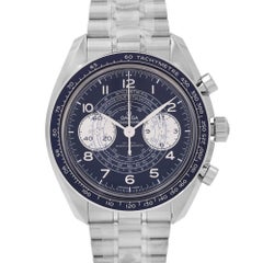 Omega Speedmaster Chronoscope Steel Blue Dial Mens Watch 329.30.43.51.03.001