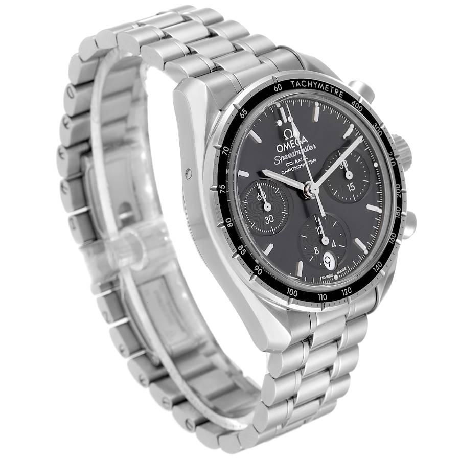 Omega Speedmaster Co-Axial 38 Chronograph Stahl Herrenuhr 324.30.38.50.06.001 im Zustand „Hervorragend“ im Angebot in Atlanta, GA