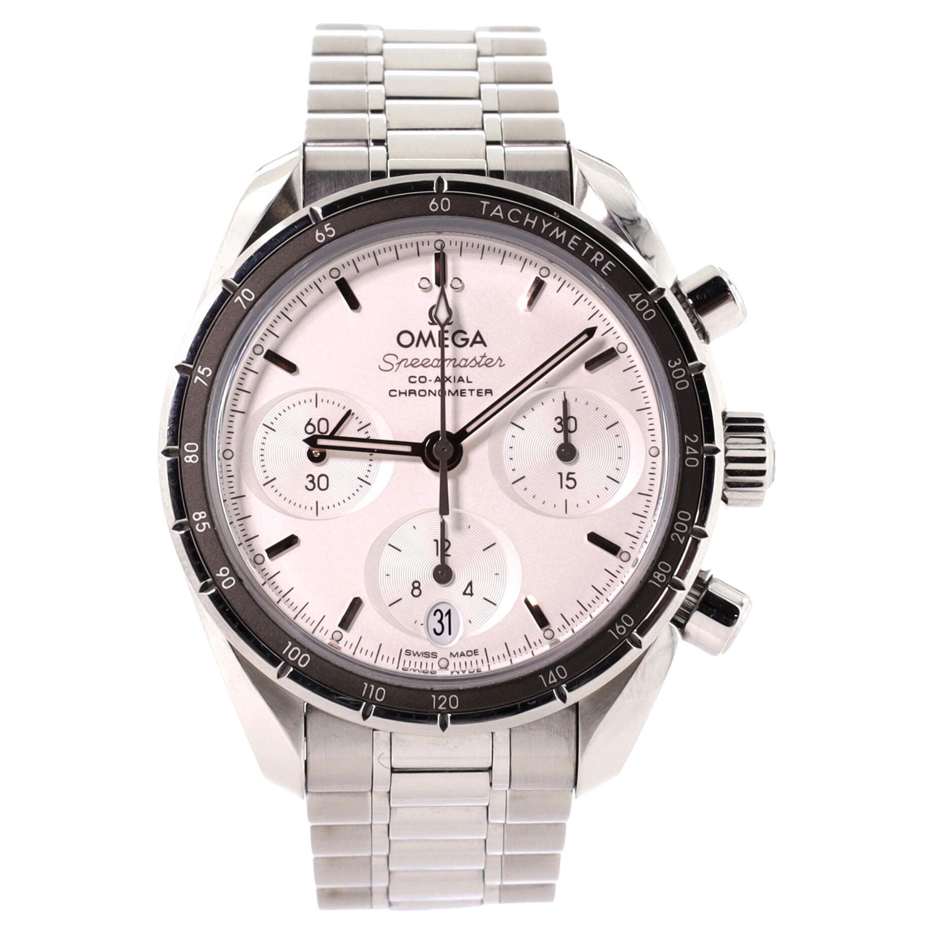 Omega Speedmaster Co-Axial Chronograph Automatic Watch Stainless Steel 38
