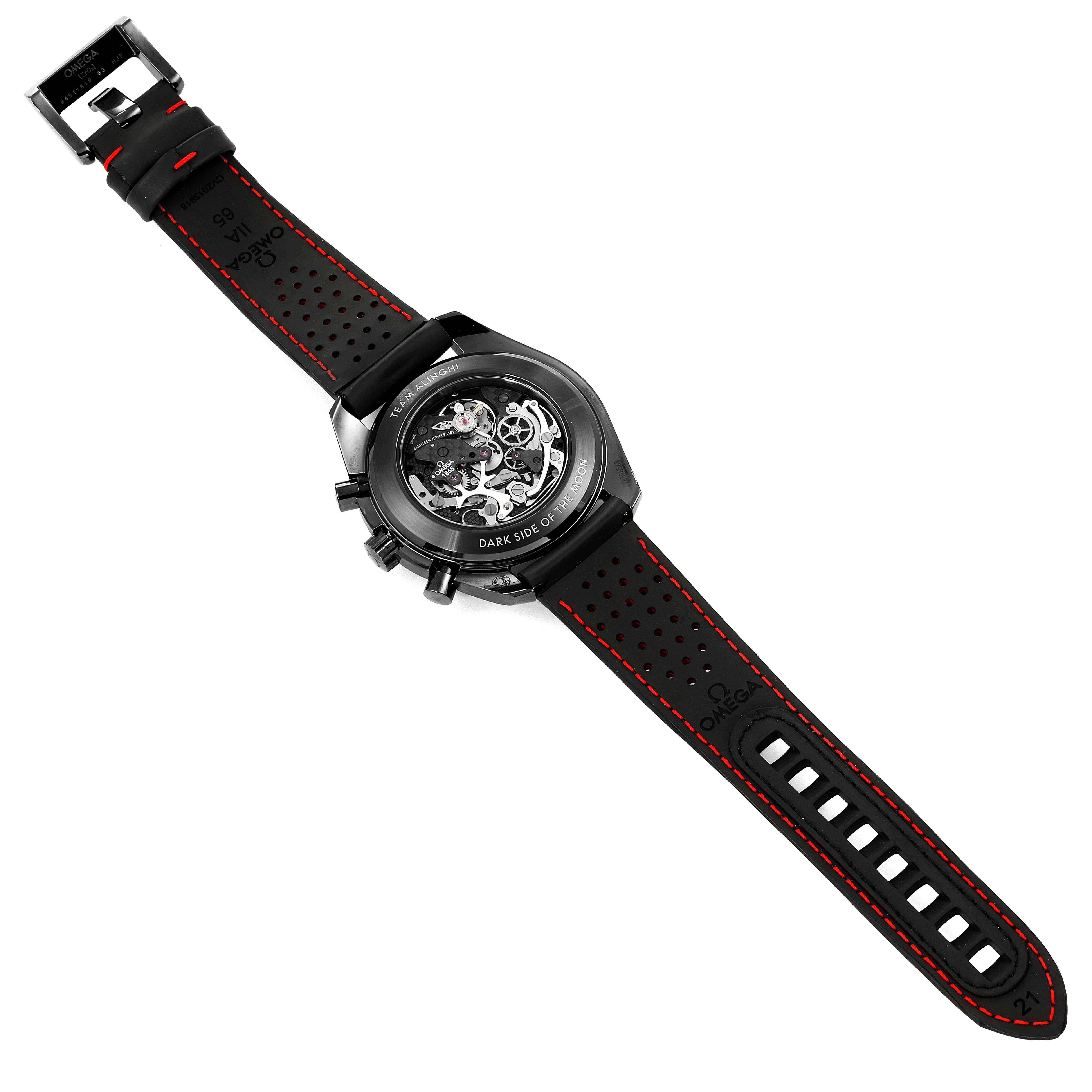 Omega Speedmaster Dark Side of the Moon Uhr 311.92.44.30.01.002 Ungetragen im Angebot 6