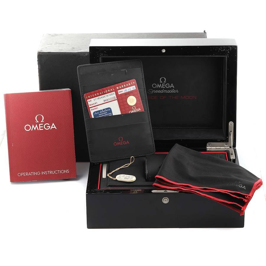 Reloj Omega Speedmaster Dark Side of the Moon 311.92.44.51.01.003 Tarjeta de caja 6