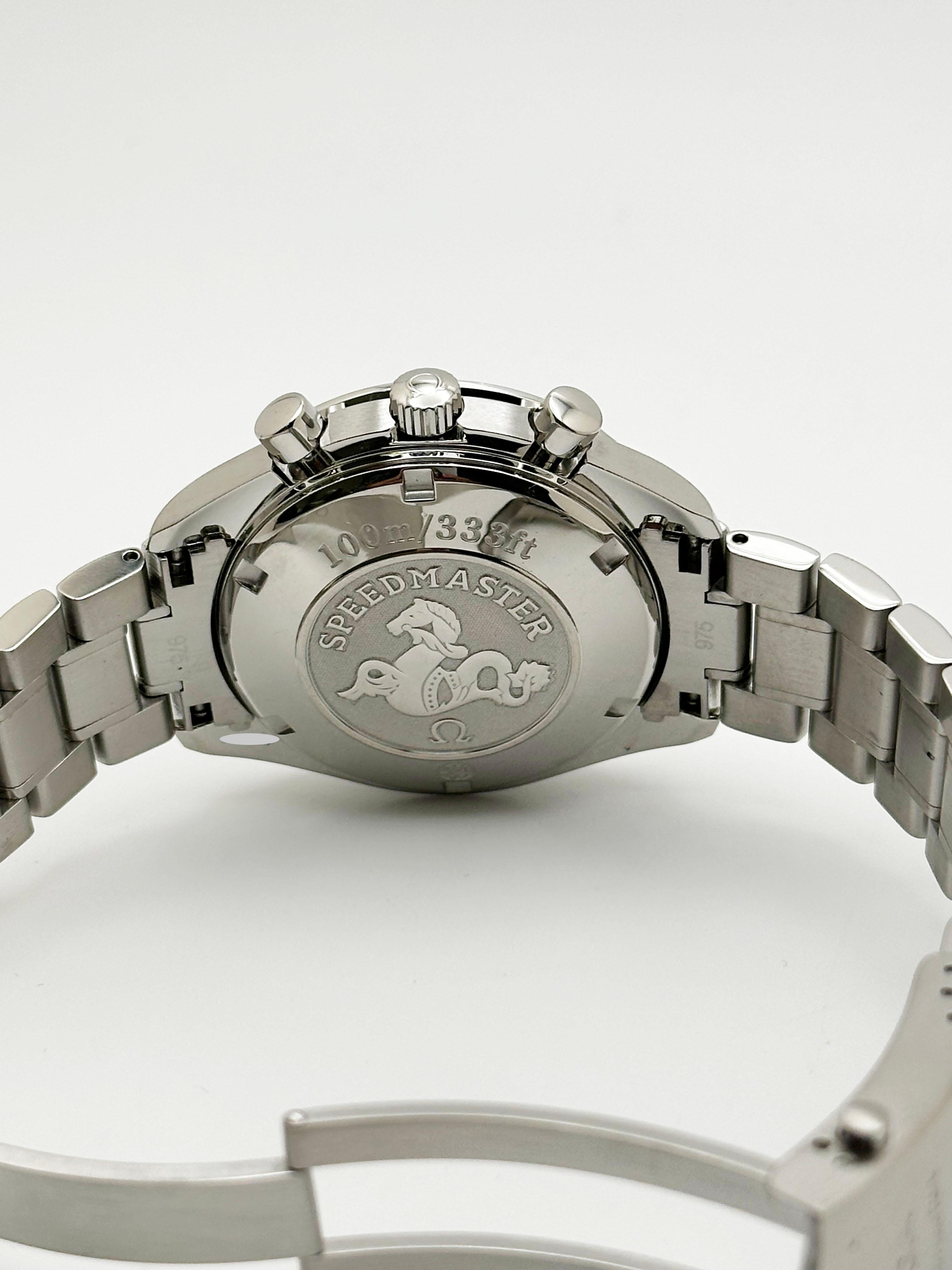 Omega Speedmaster Date 3211.30.00 Stainless Steel 40mm Box Paper For Sale 4