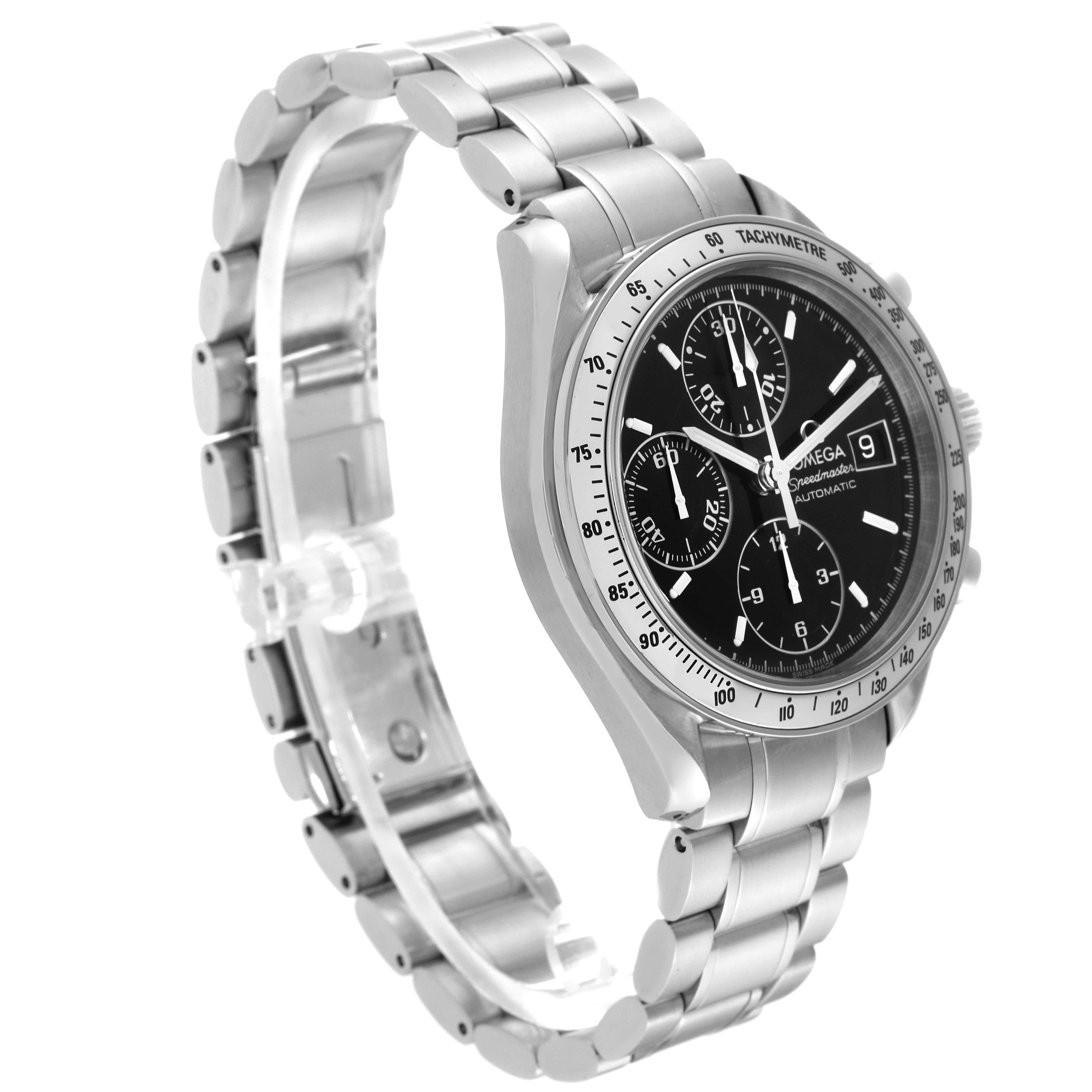 Omega Speedmaster Date 39mm Automatic Steel Mens Watch 3513.50.00 Box Card For Sale 2