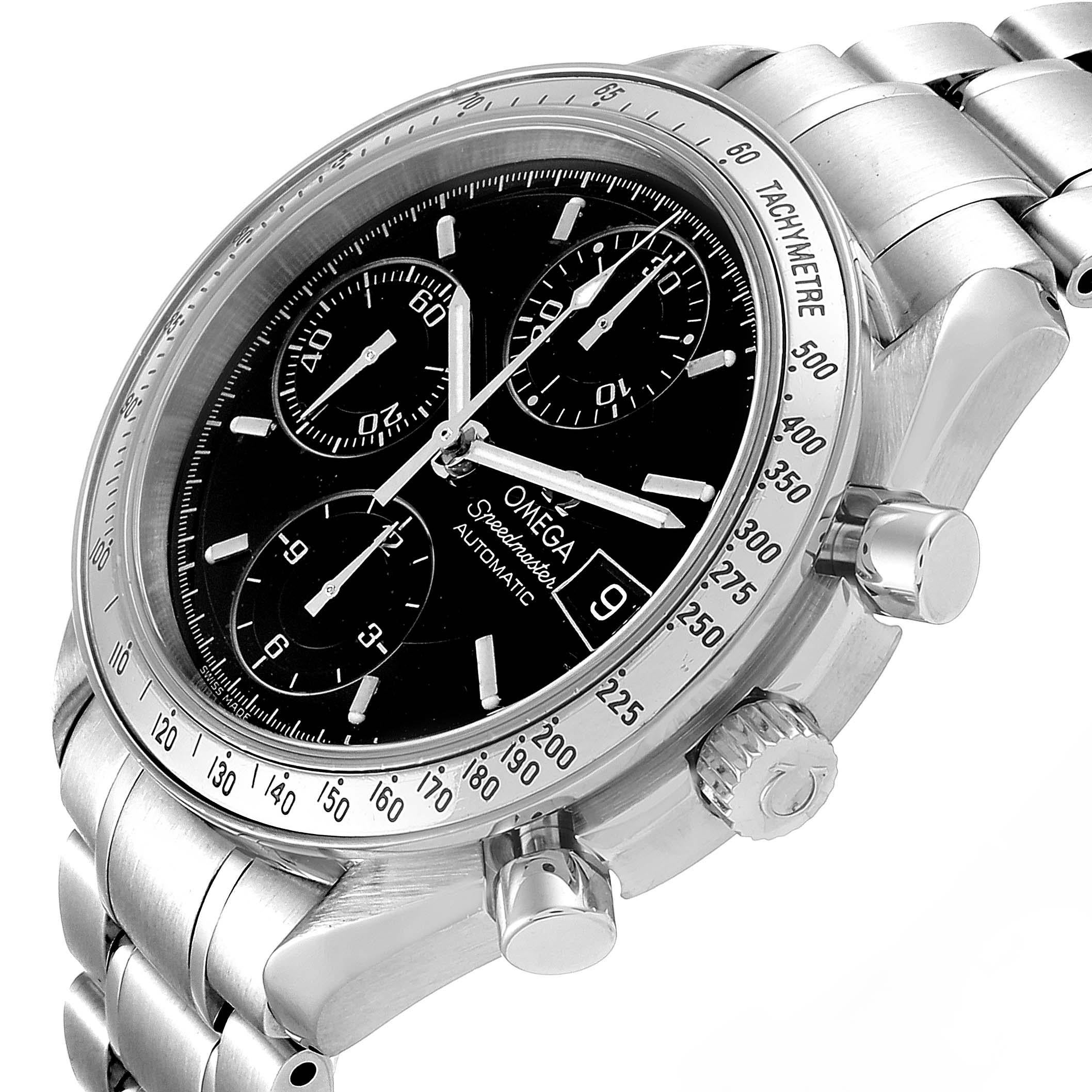 Omega Speedmaster Date Automatic Steel Mens Watch 3513.50.00 In Excellent Condition For Sale In Atlanta, GA