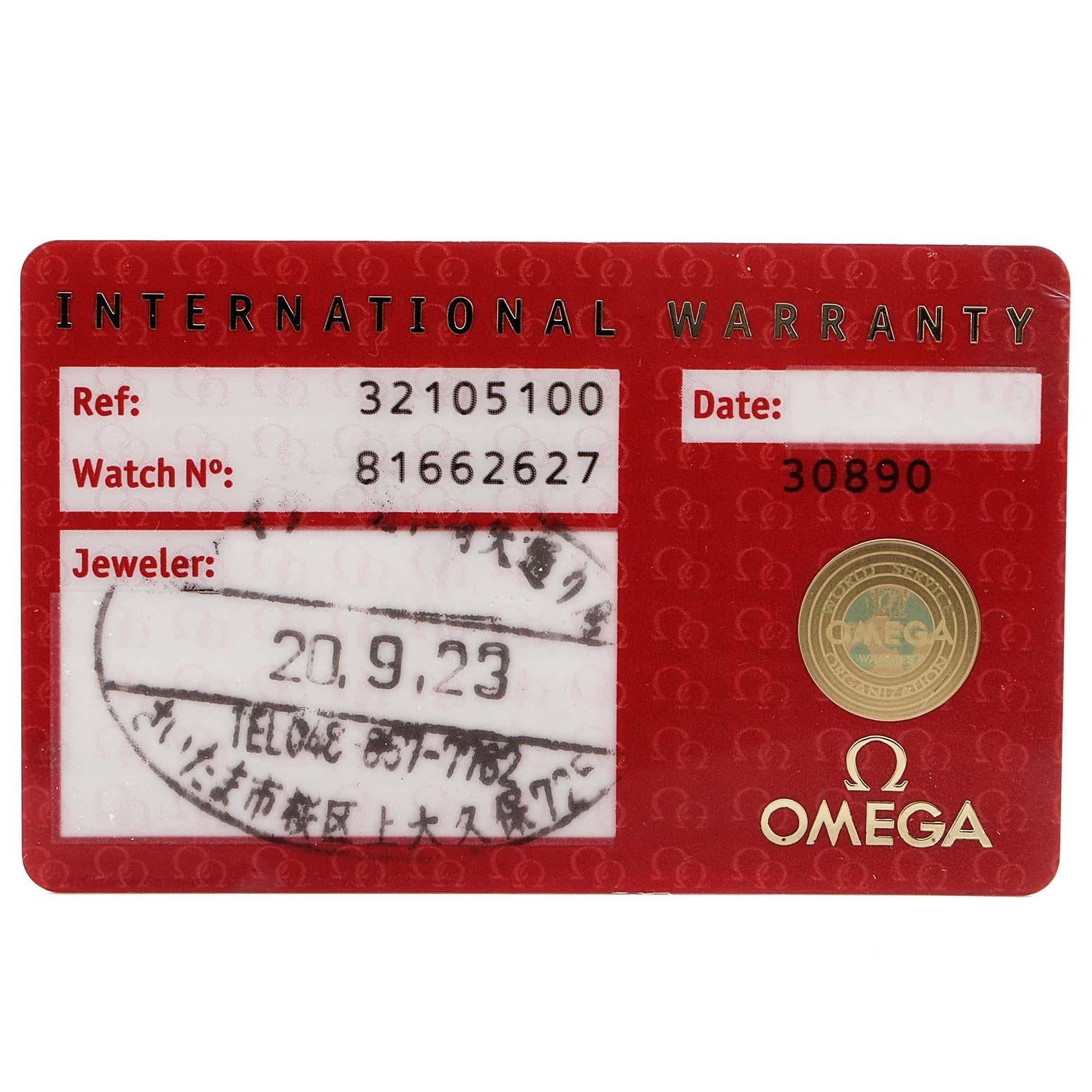 Omega Speedmaster Date 40 Black Dial Men's Watch 3210.51.00 Card 6