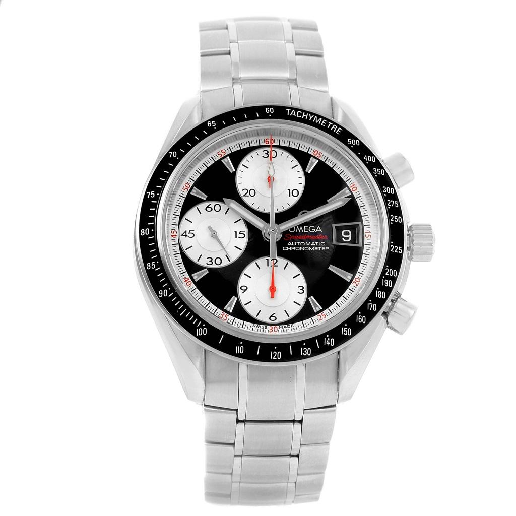 Omega Speedmaster Date 40 Black Dial Men's Watch 3210.51.00 In Excellent Condition In Atlanta, GA