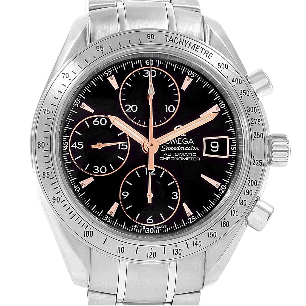 Omega Speedmaster Date Black Dial Special Edition Men's Watch 3211.50. ...