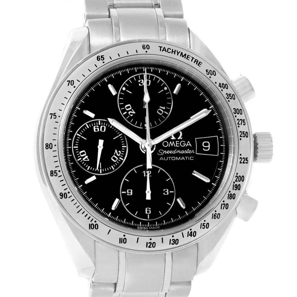 Omega Speedmaster Date Black Dial Steel Men's Watch 3513.50.00 For Sale ...