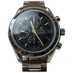 Omega Speedmaster Date Black & Gold Watch 3513.54.00