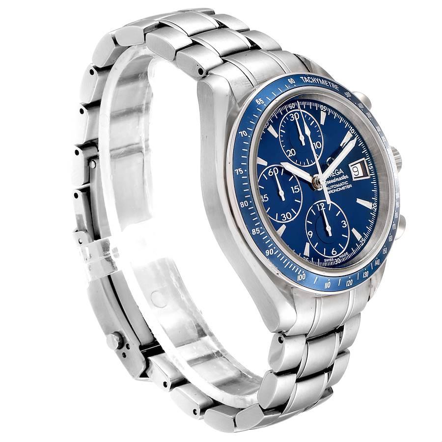 Omega Speedmaster Date Blue Dial Chrono 