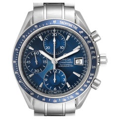 Omega Speedmaster Date Blue Dial Chronograph Mens Watch 3212.80.00