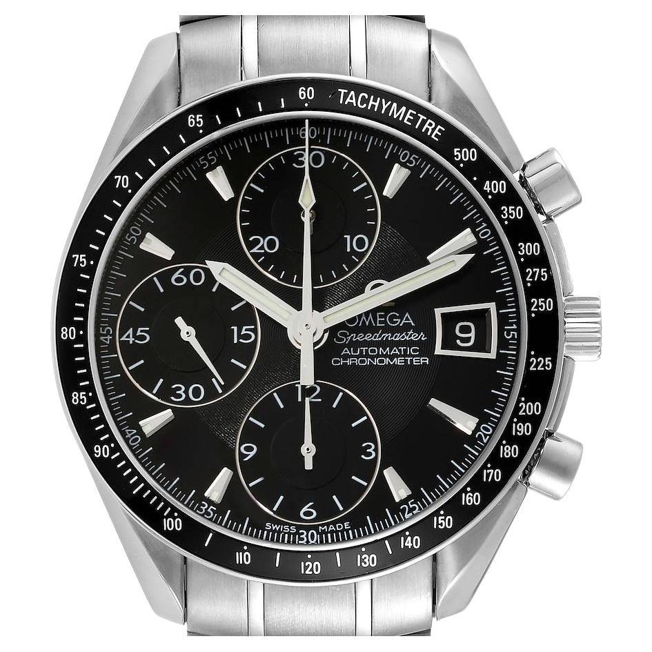 Omega Speedmaster Date Chronograph Black Dial Mens Watch 3210.50.00 Card at  1stDibs | omega watch card, omega speedmaster automatic chronometer