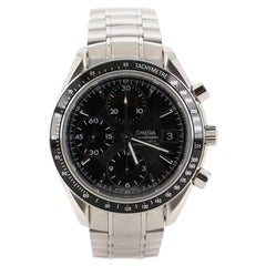 Omega Speedmaster Date Chronograph Chronometer Automatic Watch Stainless Steel 4