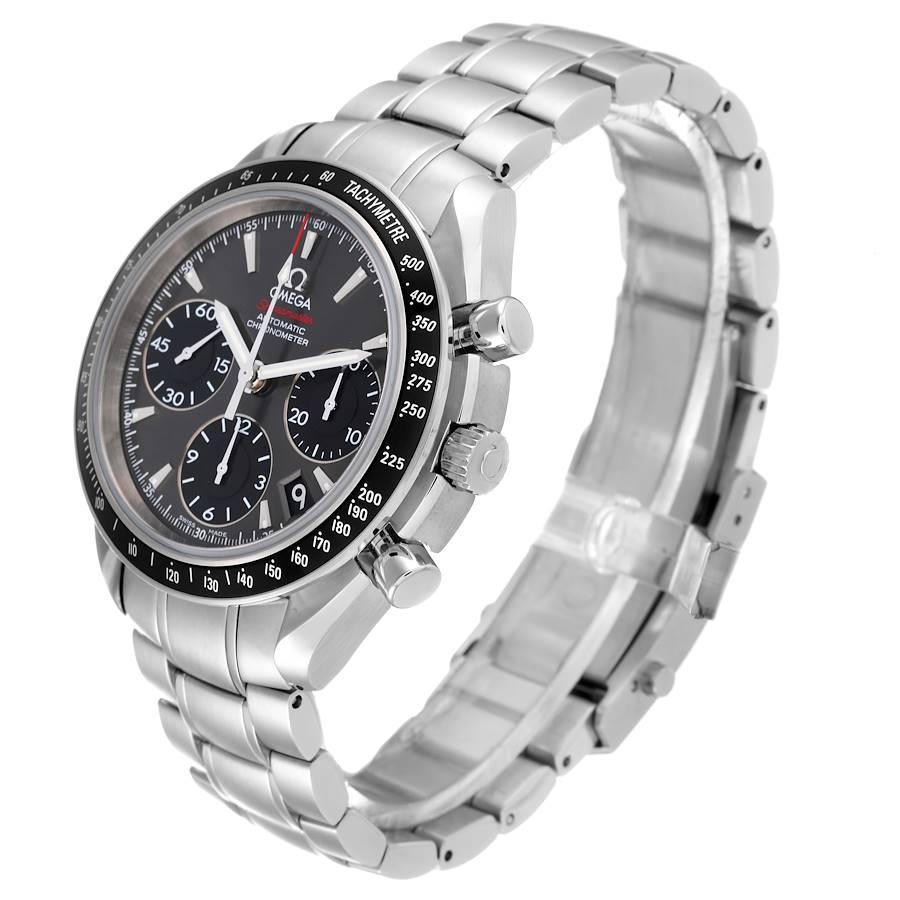 Omega Speedmaster Datum graues Zifferblatt Herrenuhr 323.30.40.40.06.001 Box-Karte 1