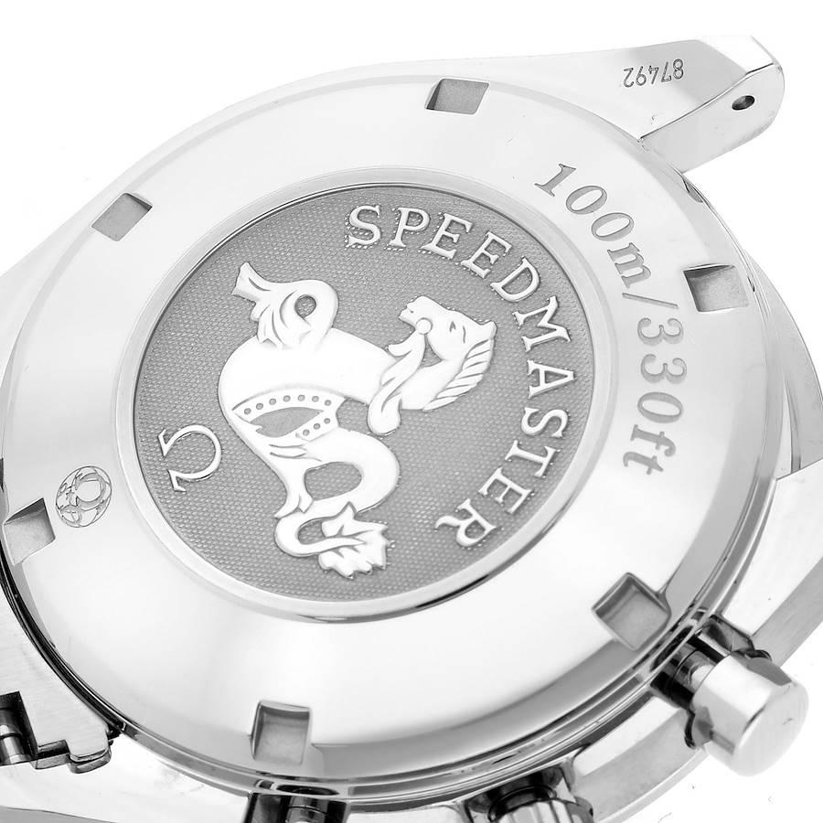 Omega Speedmaster Datum graues Zifferblatt Herrenuhr 323.30.40.40.06.001 Box-Karte 3
