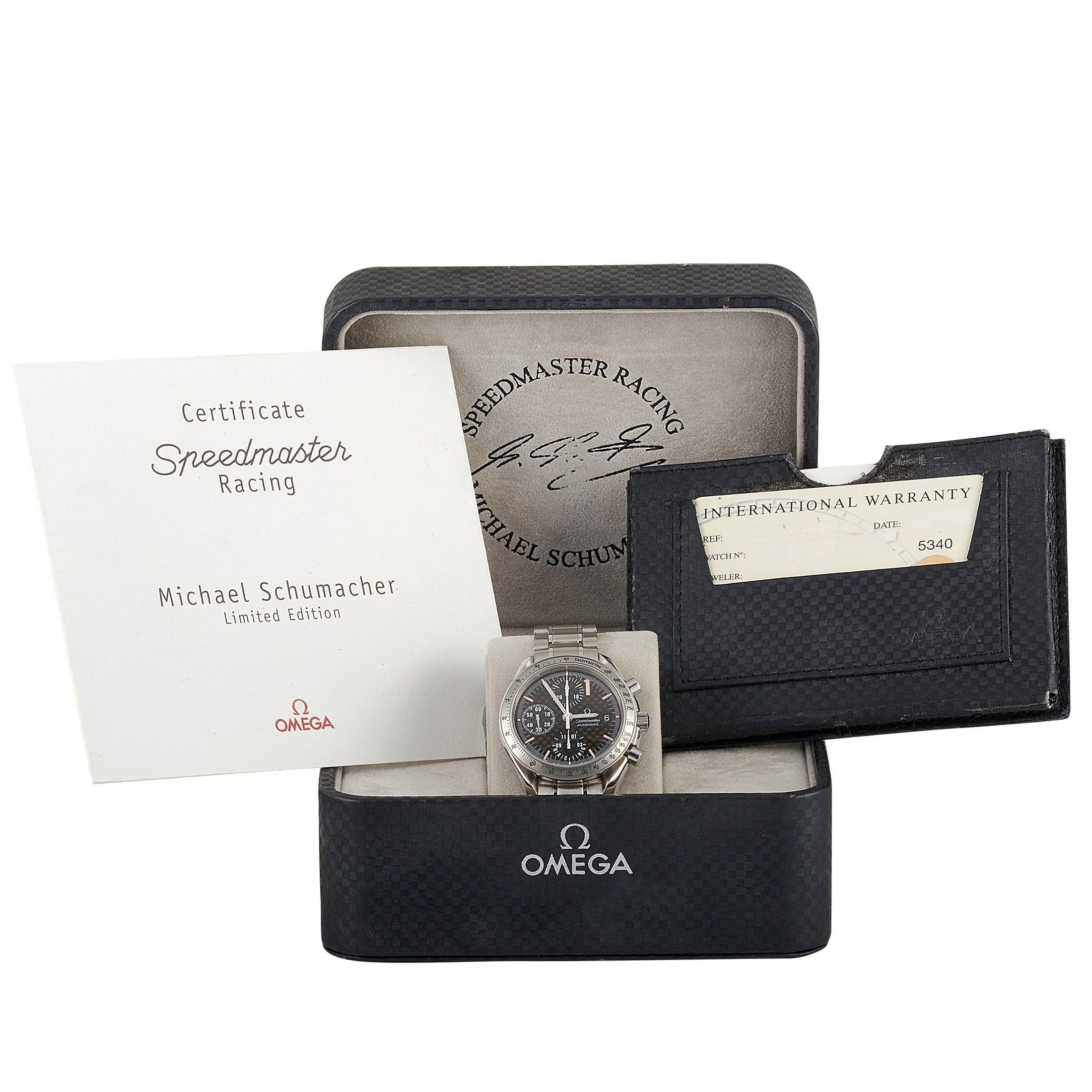 Omega Speedmaster Datum Michael Schumacher Racing Uhr 3519.50.00 1