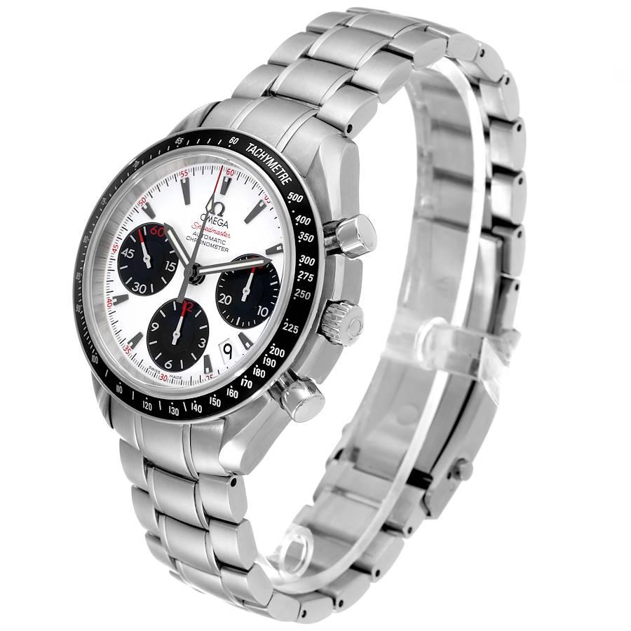 Omega Speedmaster Date Panda Stahl-Herrenuhr mit Zifferblatt 323.30.40.40.04.001 im Zustand „Hervorragend“ in Atlanta, GA