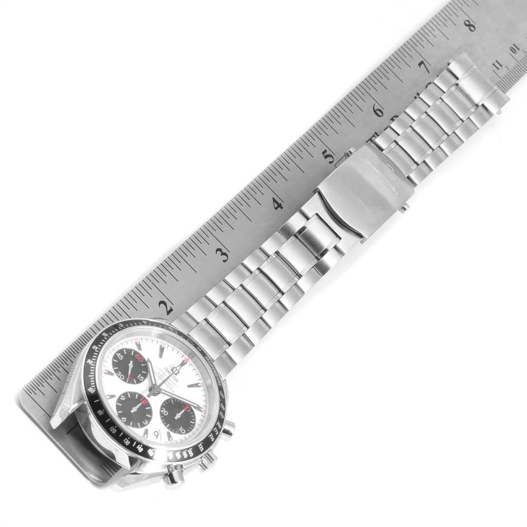 Omega Speedmaster Date Panda Dial Watch 323.30.40.40.04.001 Box Card For Sale 2
