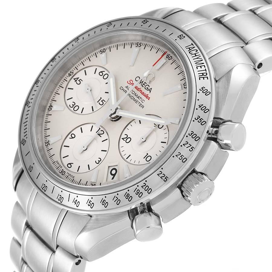 Omega Speedmaster Date Cadran Argent Acier Montre Homme 323.10.40.40.02.001 1