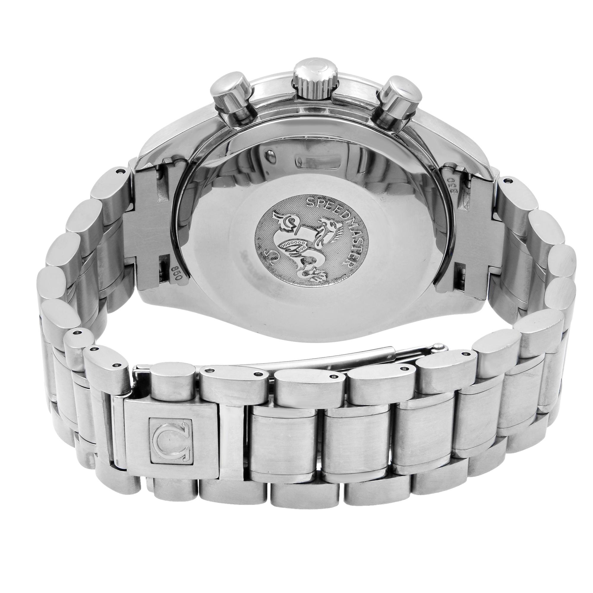 Omega Speedmaster Date Silver Sticks Dial Steel Automatic Men's Watch 3513.30.00 2