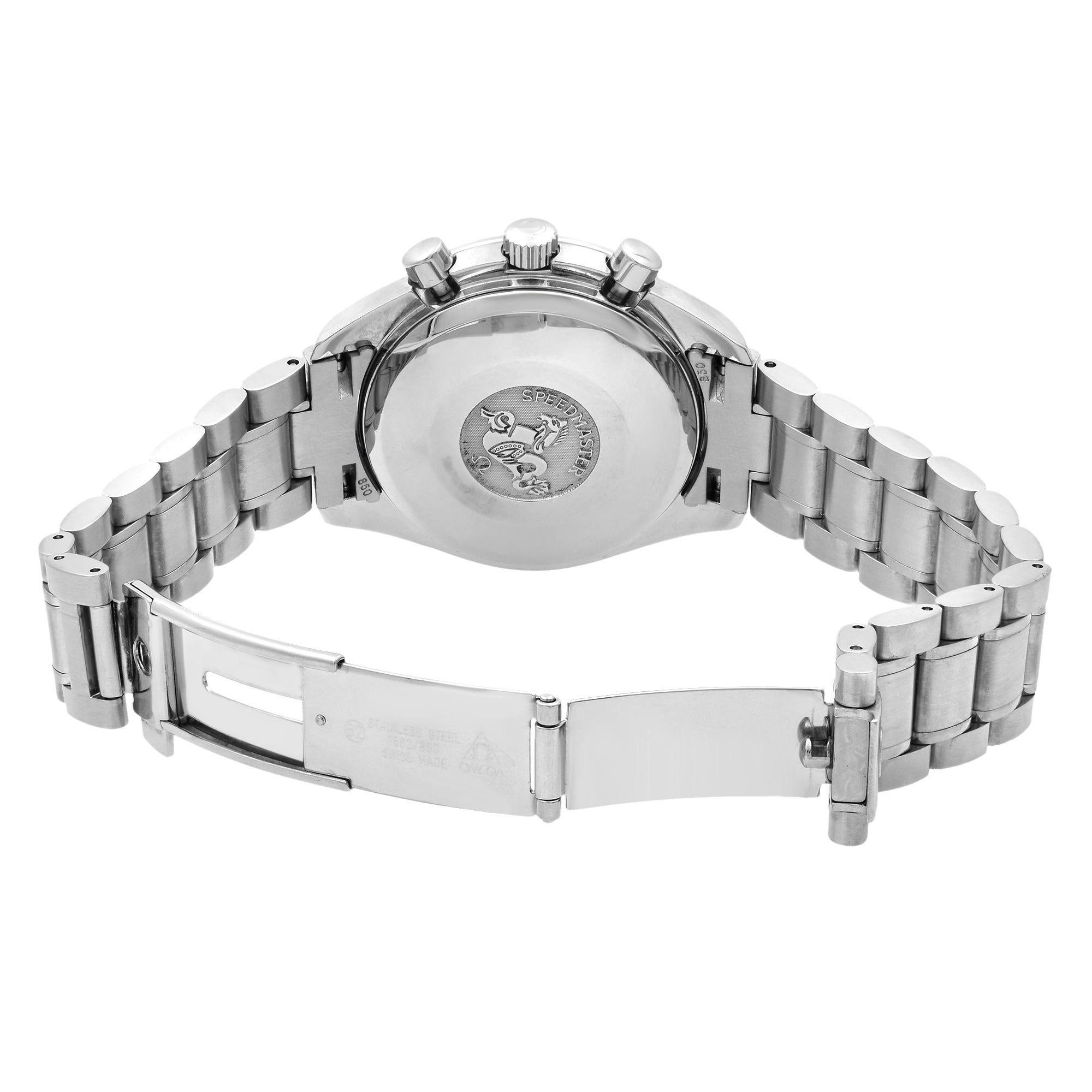 Omega Speedmaster Date Silver Sticks Dial Steel Automatic Men's Watch 3513.30.00 3