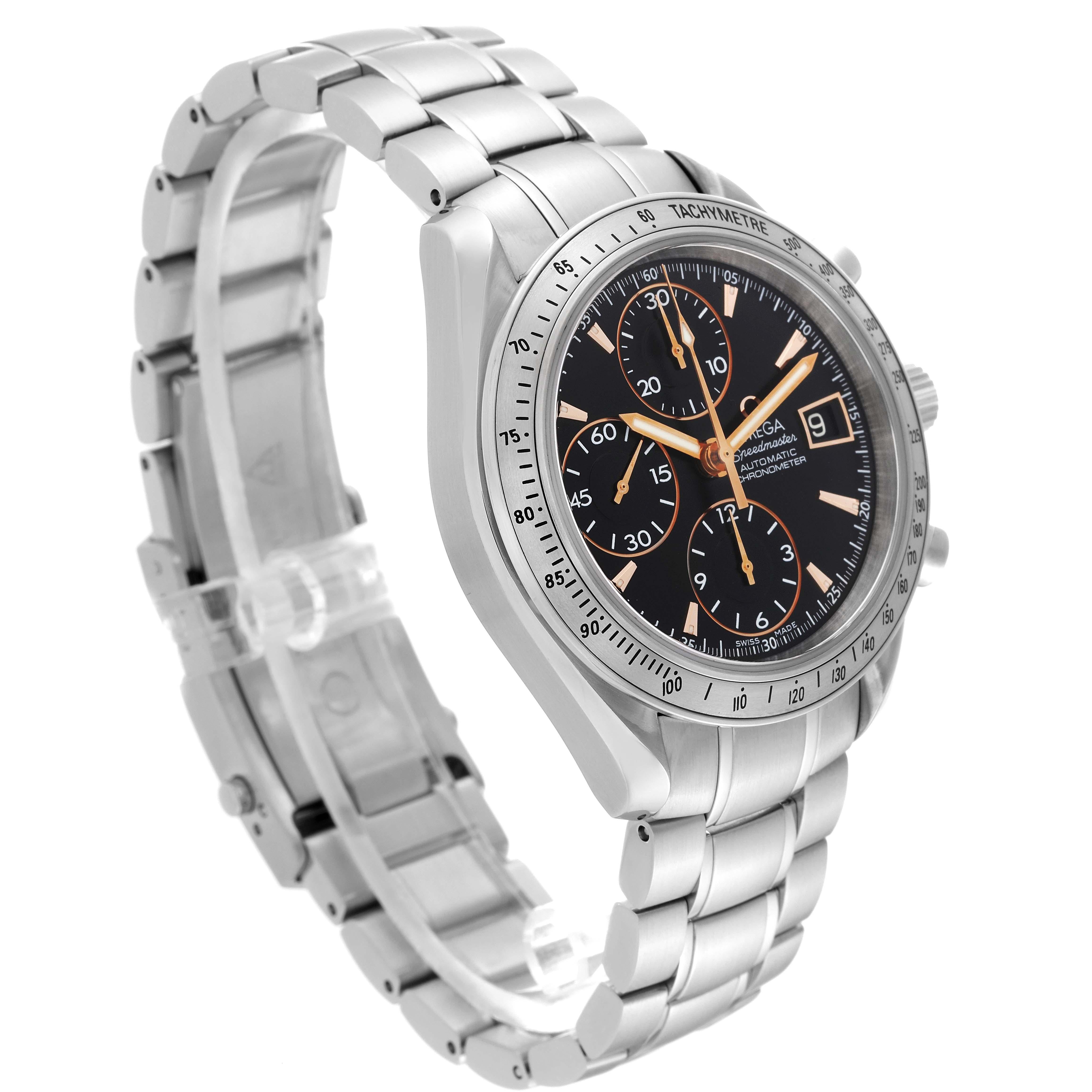 Omega Speedmaster Date Special Edition Steel Mens Watch 3211.50.00 For Sale 2