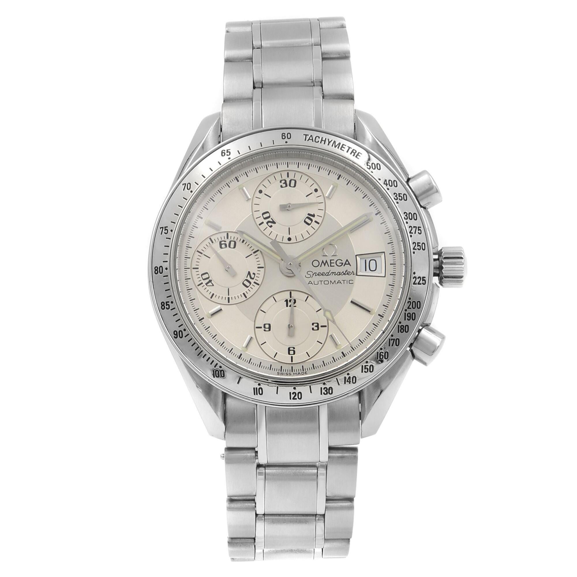 Omega Speedmaster Date Steel Silver Dial Automatic Men
s Watch 3513.30.00