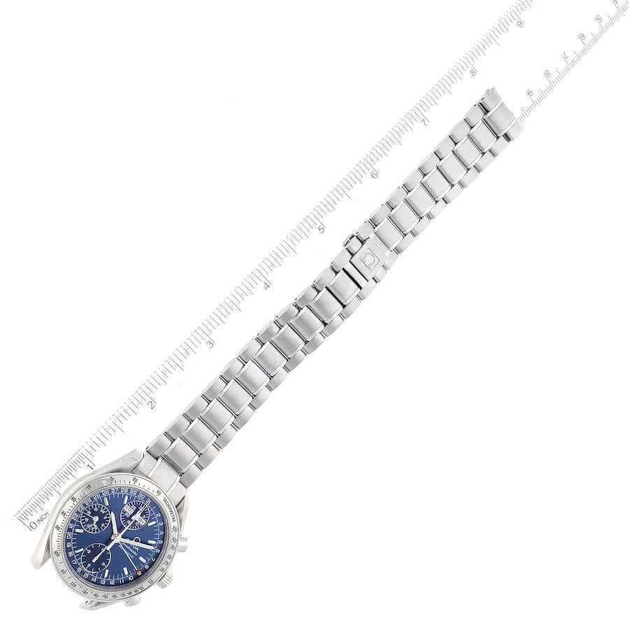 Omega Speedmaster Day-Date 39 Blue Dial Steel Mens Watch 3523.80.00 Box Card 3