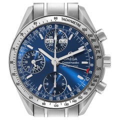 Omega Speedmaster Day-Date 39 Blue Dial Steel Mens Watch 3523.80.00 Box Card