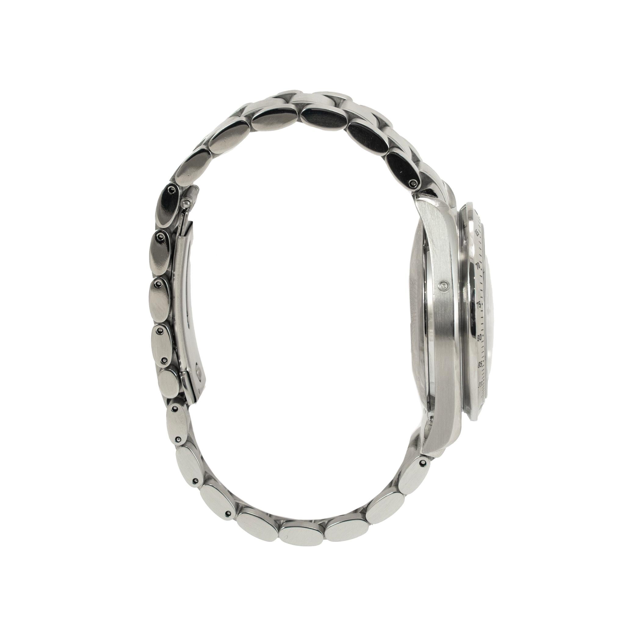 Orologio Omega Speedmaster Day Date 39MM 3523.30.00 Silver Calendar Chrono Steele 3