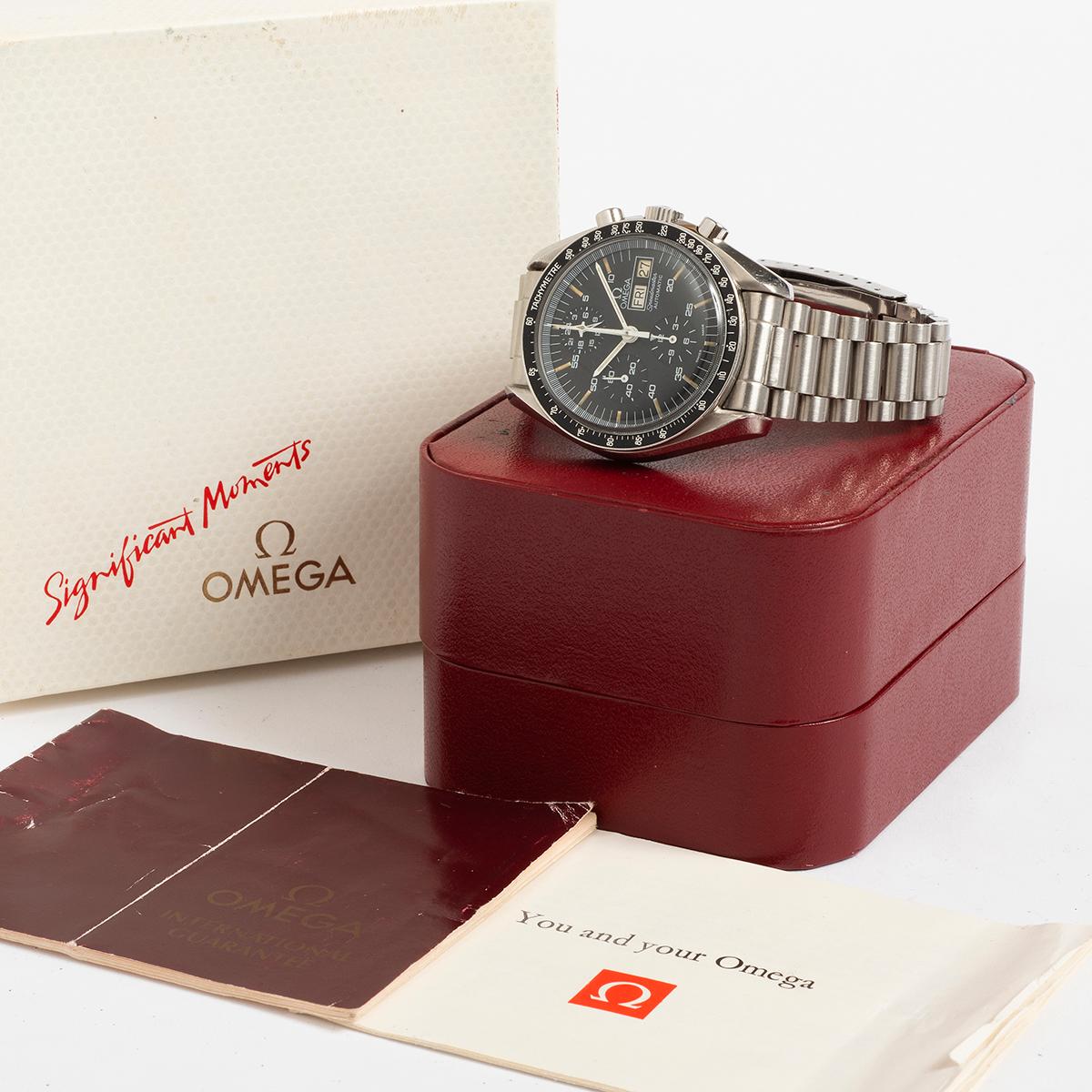 Omega Speedmaster Day-Date Automatic Wristwatch, AKA 'Holy Grail', Box & Papers. in vendita 3
