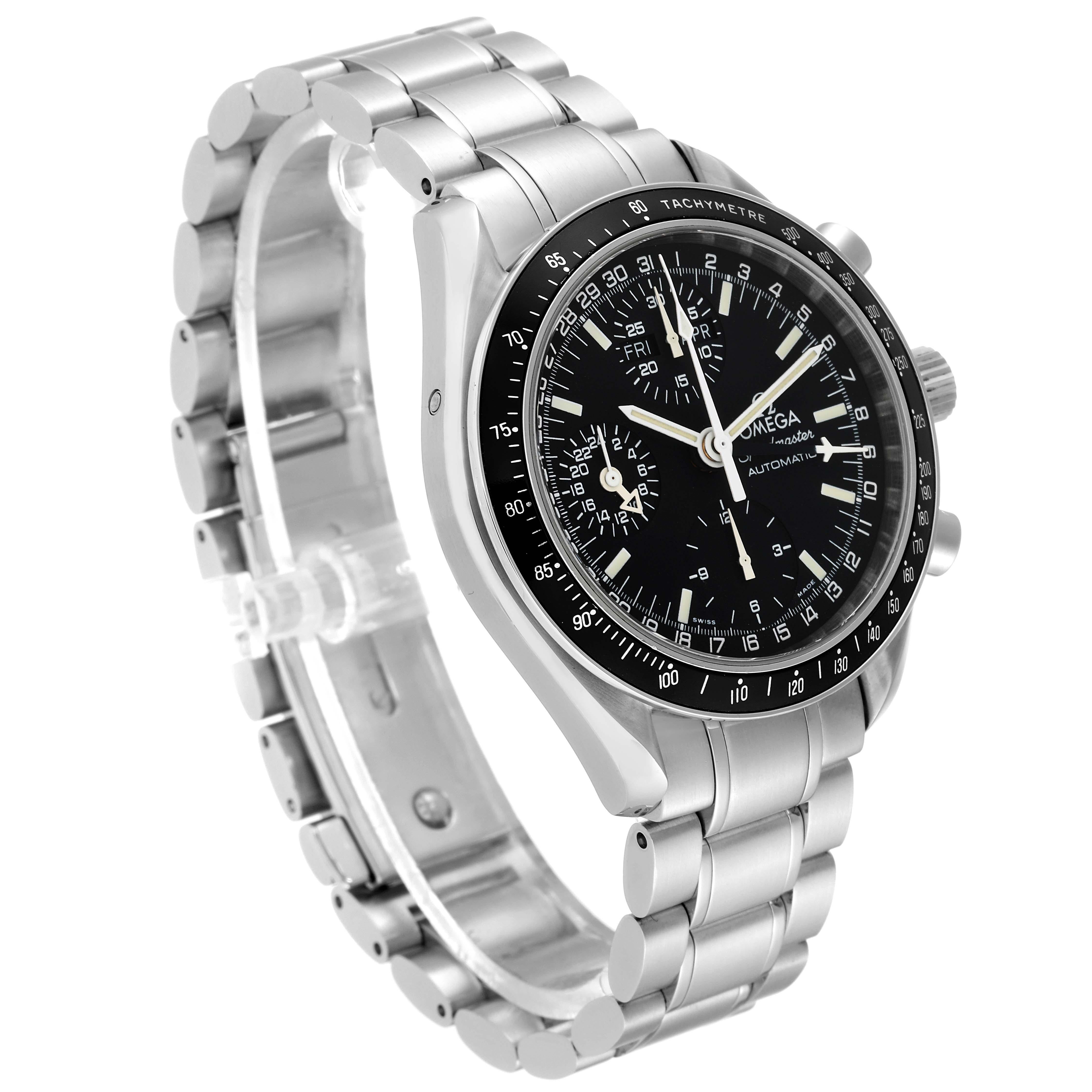 Omega Speedmaster Day Date Black Dial Automatic Mens Watch 3520.50.00 Box Card 6