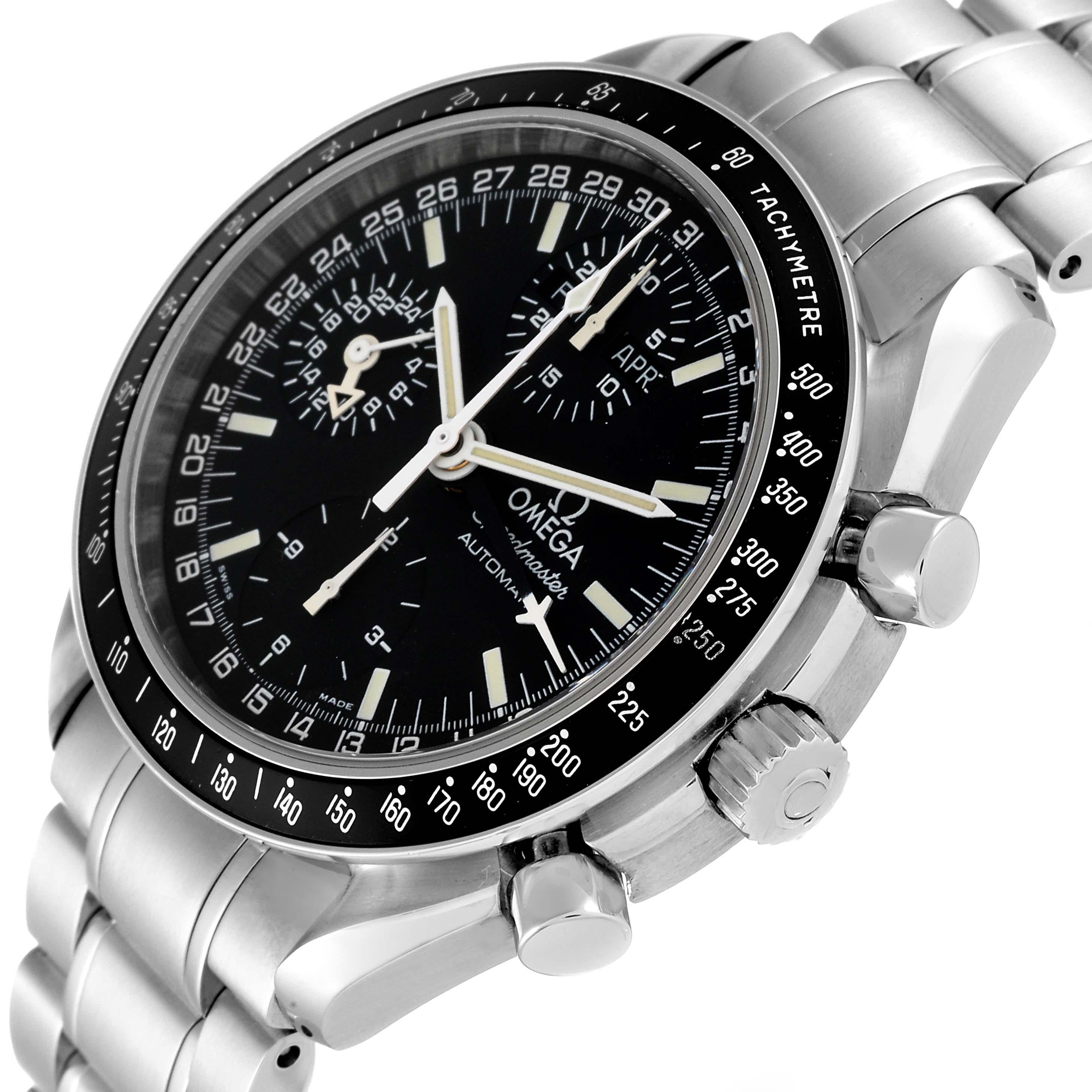 Men's Omega Speedmaster Day Date Black Dial Automatic Mens Watch 3520.50.00 Box Card